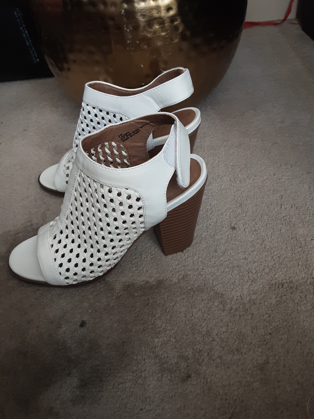Charlotte Russe White Heel Sandals